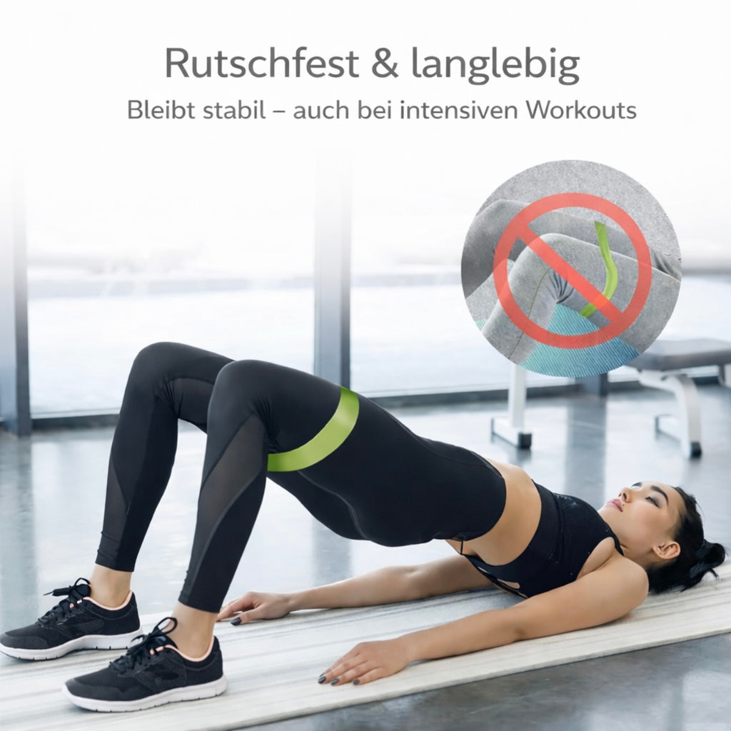 Widerstandsbänder Set (5er Set) - alic fit | 5 Stärken für Home Workouts