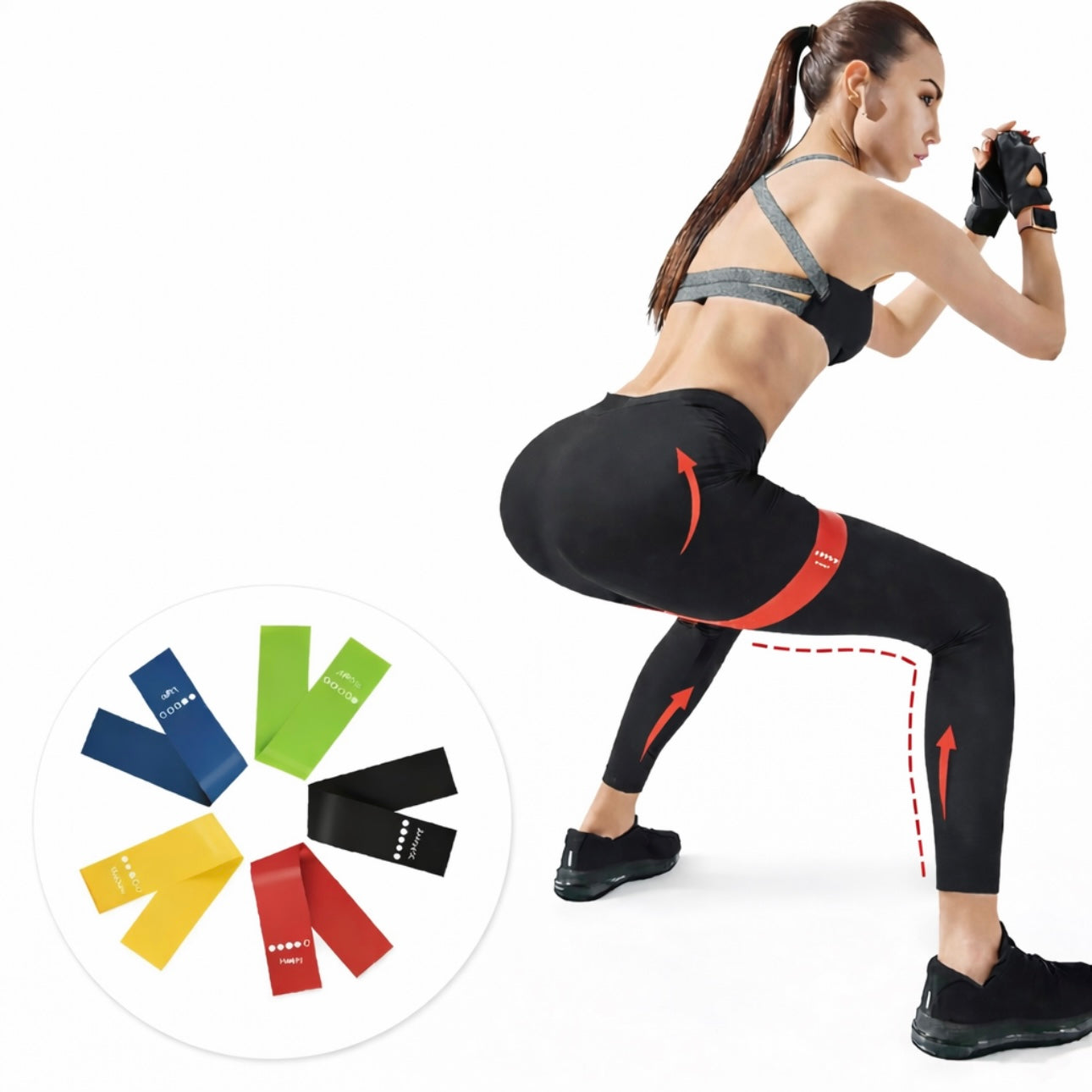 Widerstandsbänder Set (5er Set) - alic fit | 5 Stärken für Home Workouts